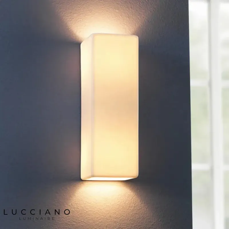 White Ceramic Wall Light Living Room