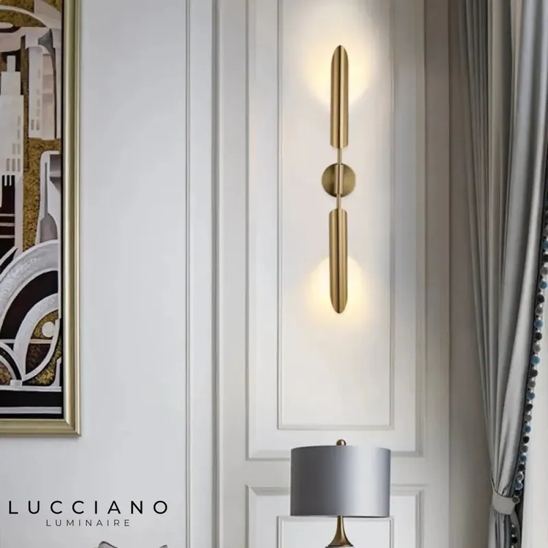 Golden Wall Light For Living Room