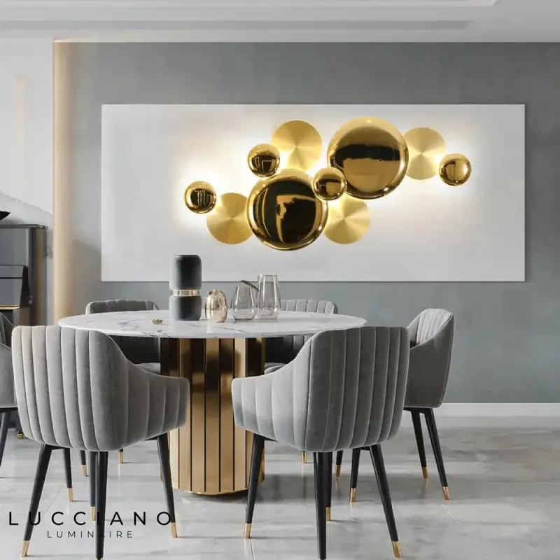 Powerful Grey Wall Light for Large Living Room
