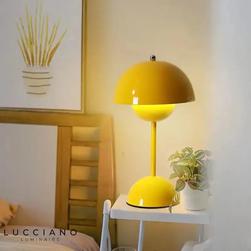 Vintage Mushroom Touch Bedside Lamp
