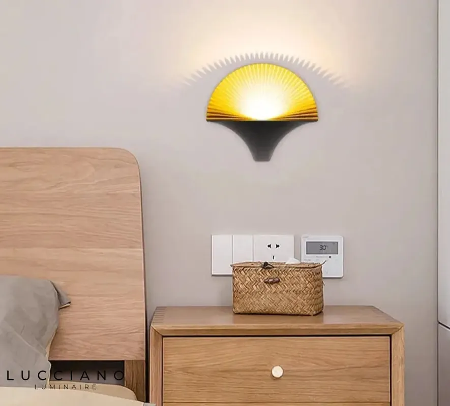 Black Corner Wall Light for Living Room