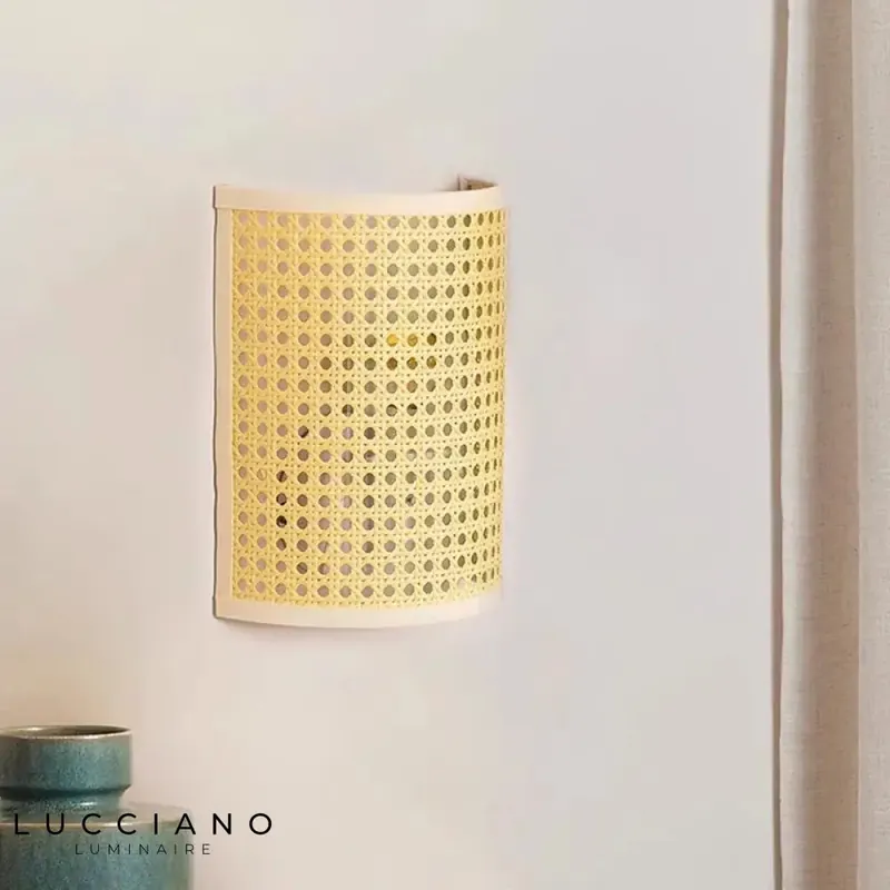 Rattan Living Room Wall Light