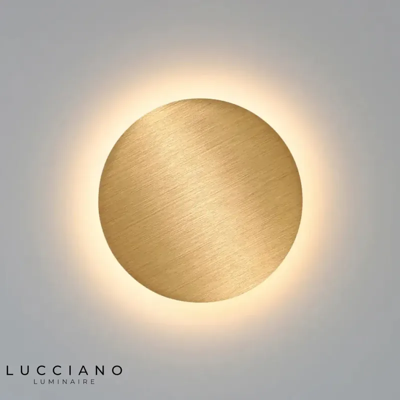 Round Gold Wall Light Design