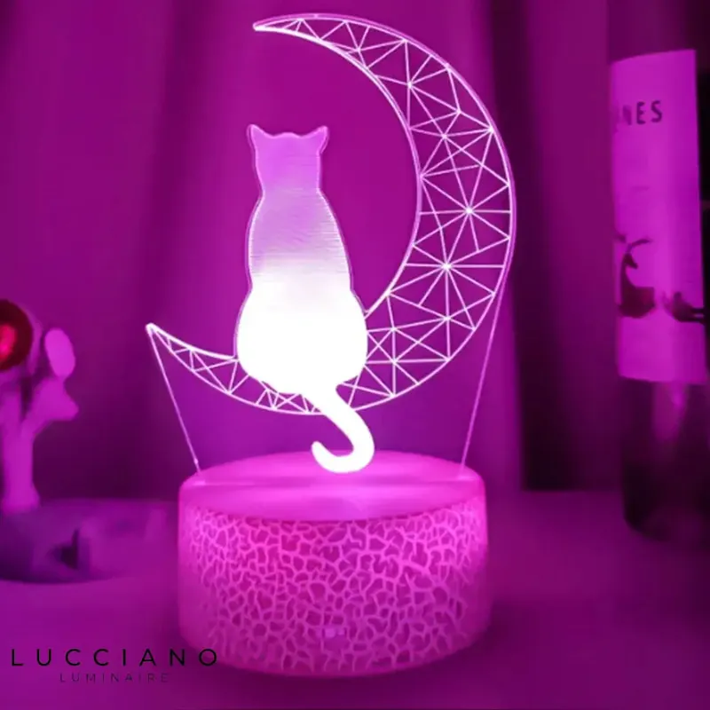3D Touch Cat Bedside Lamp