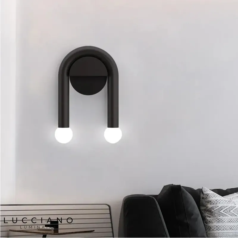 Black Metal Design Wall Light