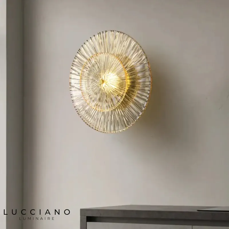 Designer Glass Wall Light