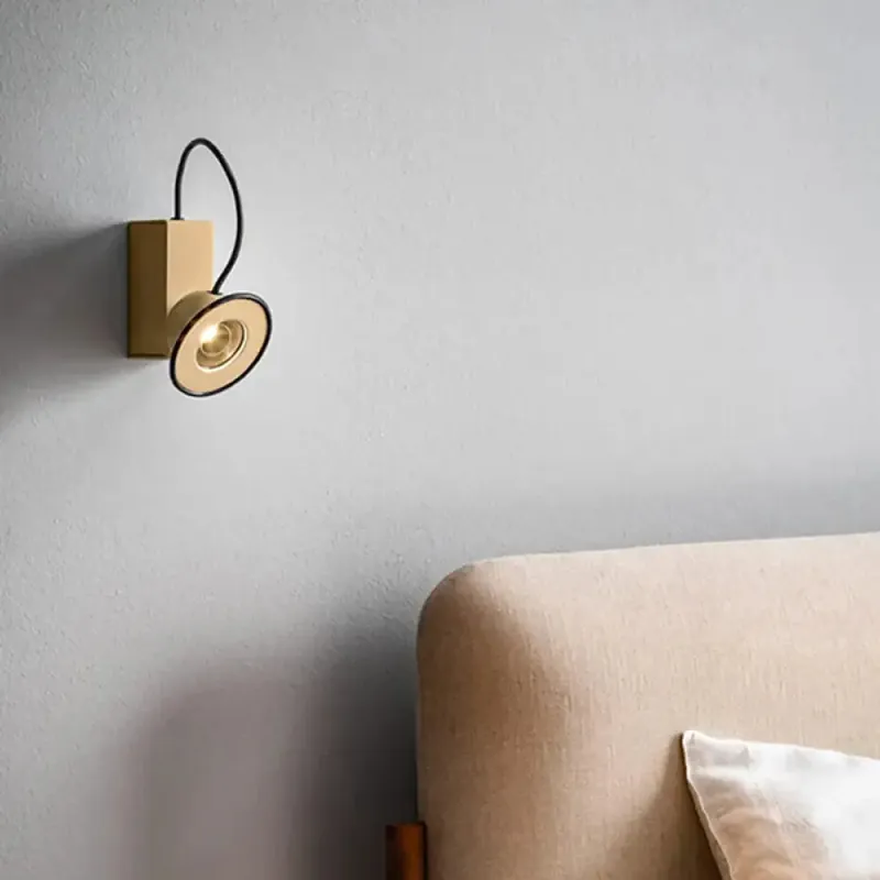 Beige Square Design Wall Sconce