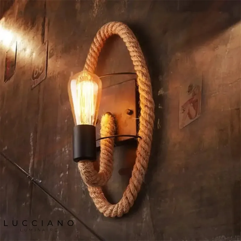 Industrial Wood Wall Light
