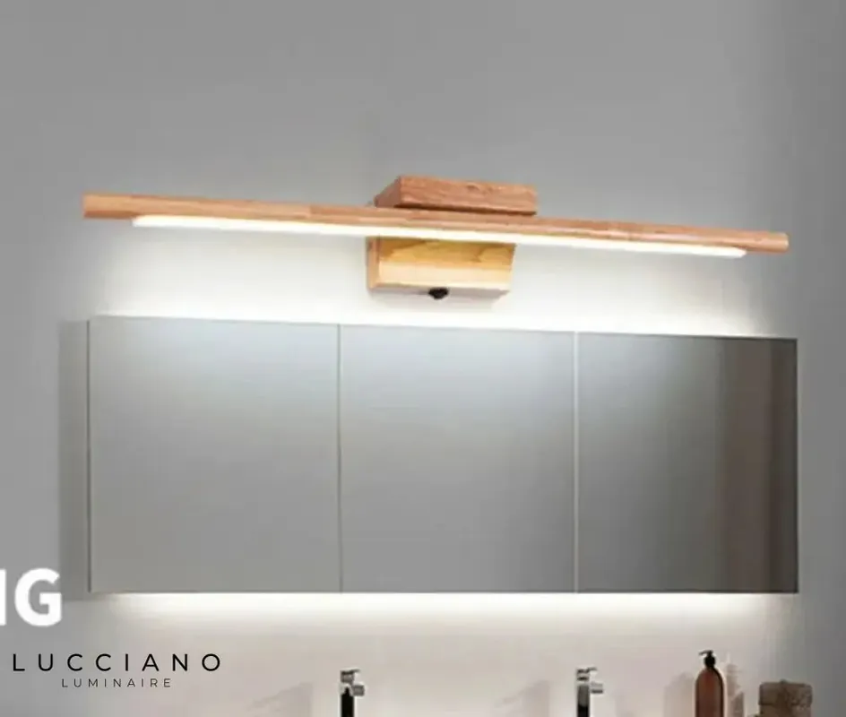 Wooden Bathroom Wall Light