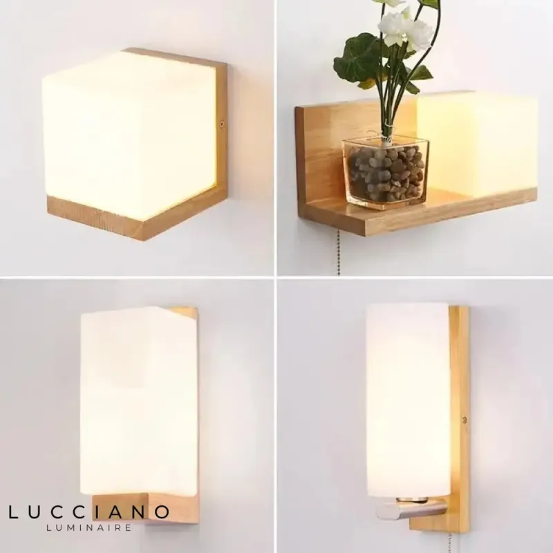 Wooden Wall Lamp