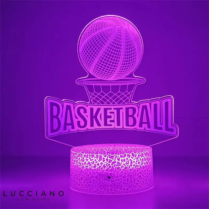 3D Basketball Touch LED Bedside Lamp