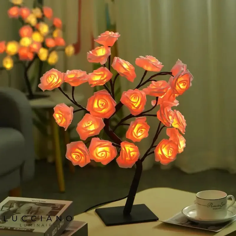 Colorful Luminous Roses Bedside Lamp