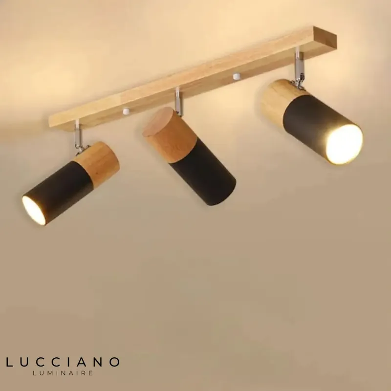 Wall Lamp Spot with Wood