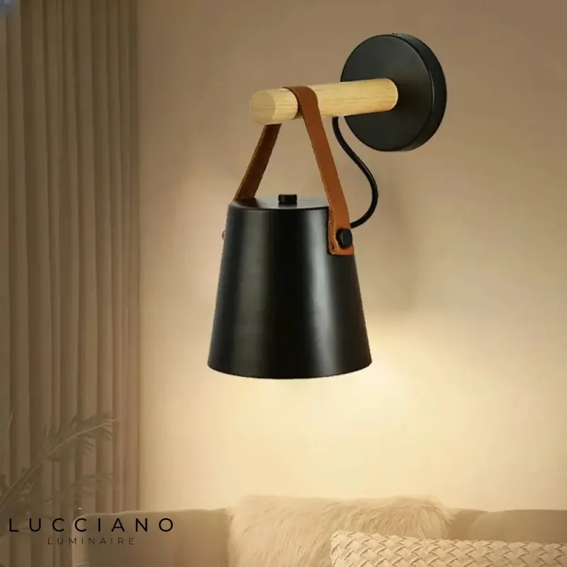 Wooden Corridor Wall Light