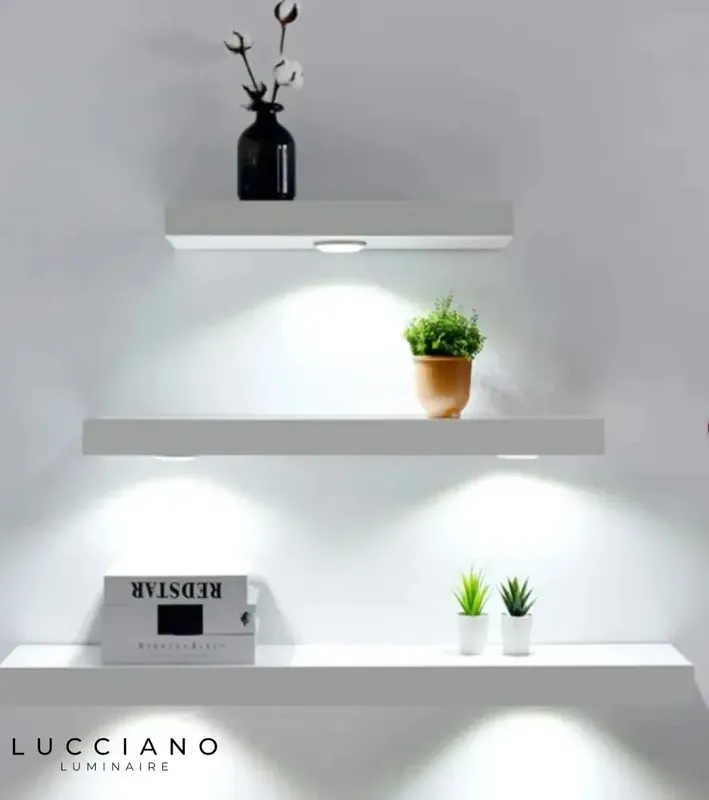 Wooden Wall Light Shelf