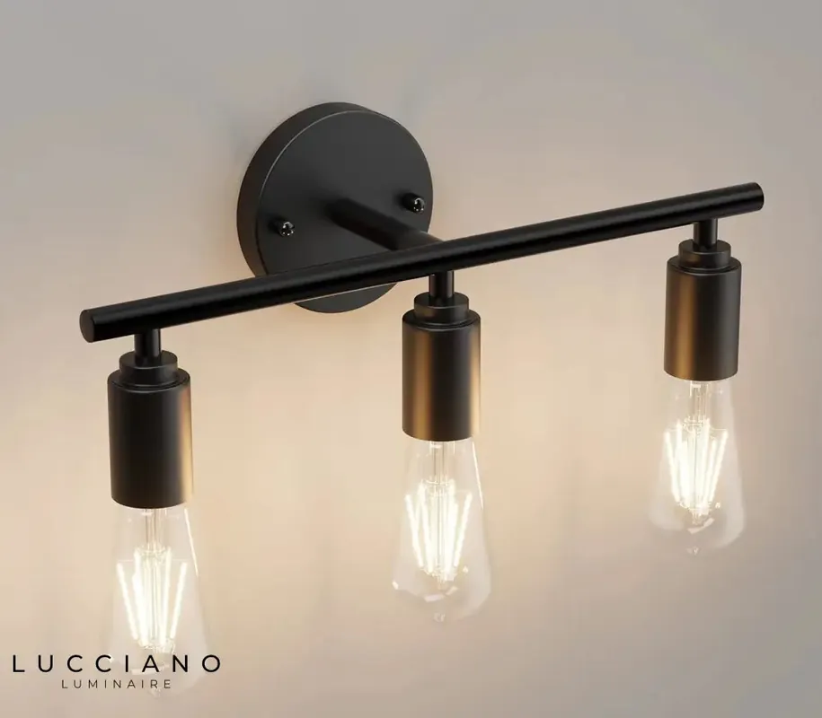 Black Bathroom Wall Light