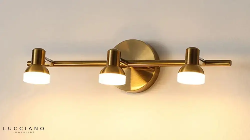 Golden Bathroom Wall Light