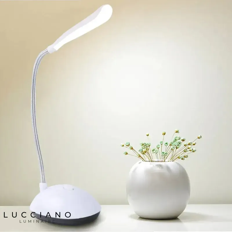 White Rotating Reading Desk Lamp
