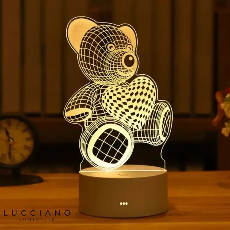 3D Festive Bedside Lamp for Kids