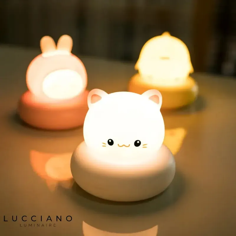 Cute Animal Bedside Lamp for Kids