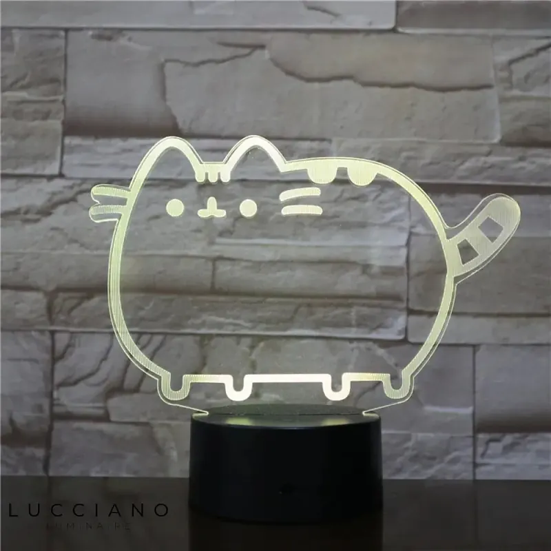 Cute Cat Touch Neon Bedside Lamp