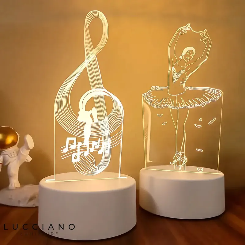 3D LED Musical Bedside Lamp