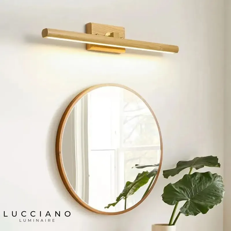 Wooden Bathroom Wall Light