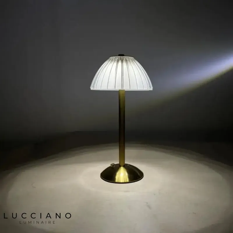 Vintage White Bedside Lamp