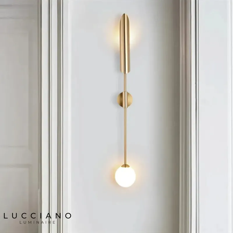 Brushed Gold Bathroom Wall Light