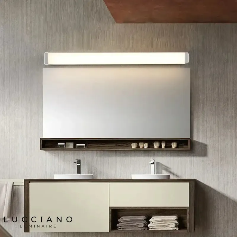 Silver LED Bathroom Wall Light