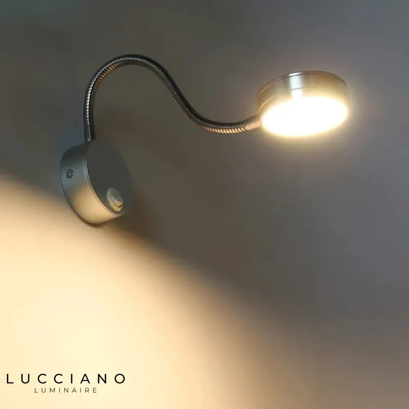 Flexible Silver Bathroom Wall Light