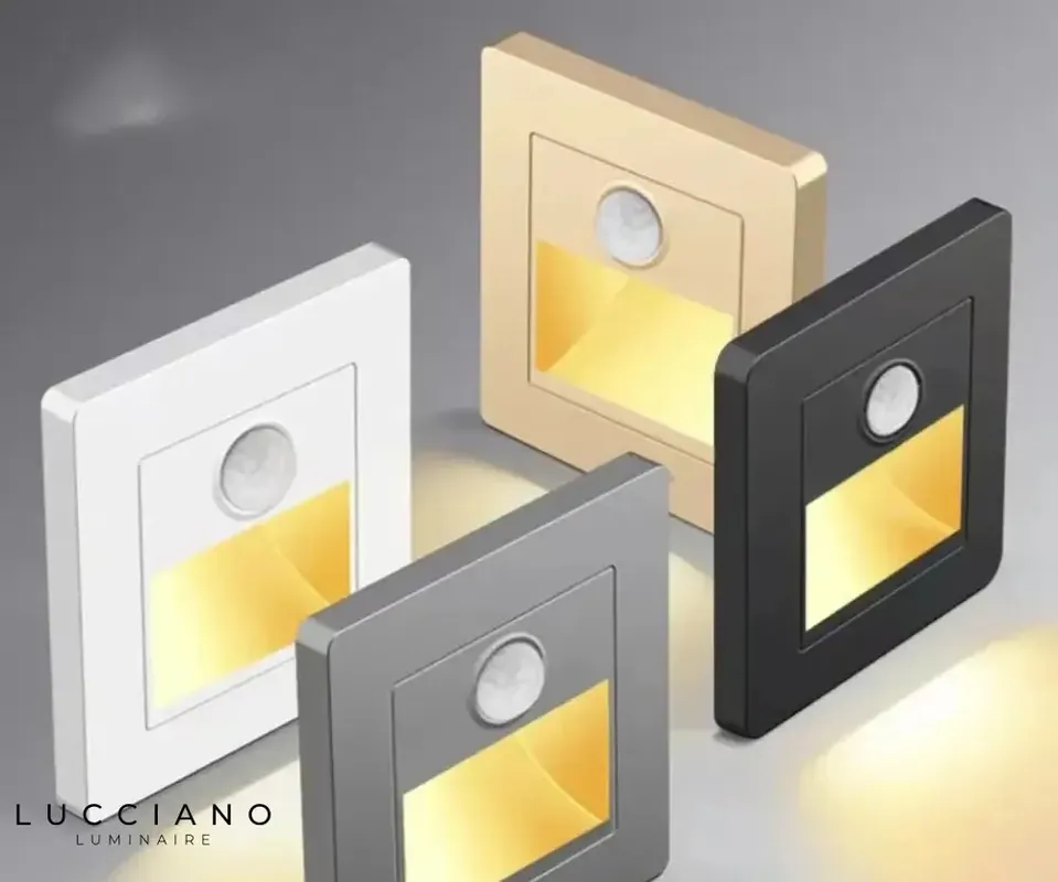 Wall Light With Built-in Motion Detector For Stairwell
