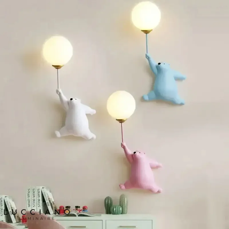 Children's Wall Light in Pink