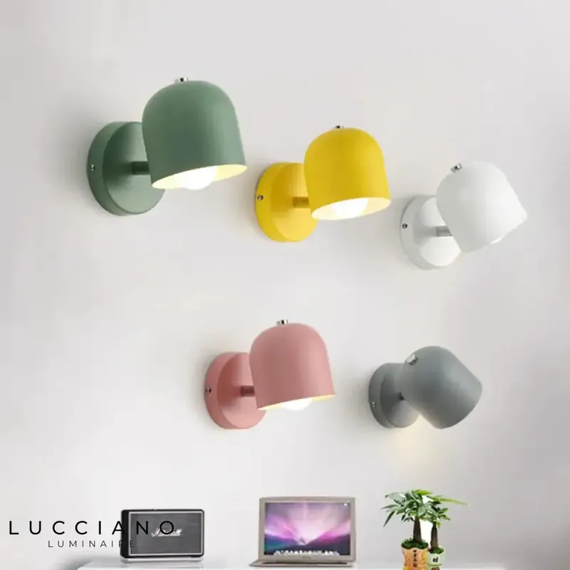 Pink Child Green Wall Sconce