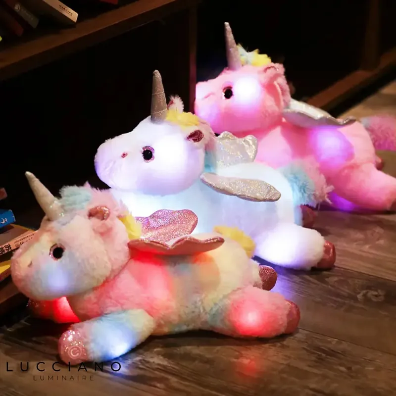 Winged Unicorn Night Light Plush