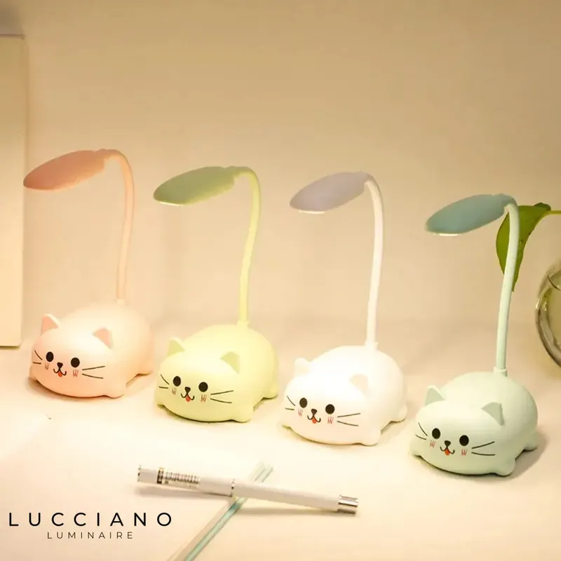 Colorful Kitten Table Night Light
