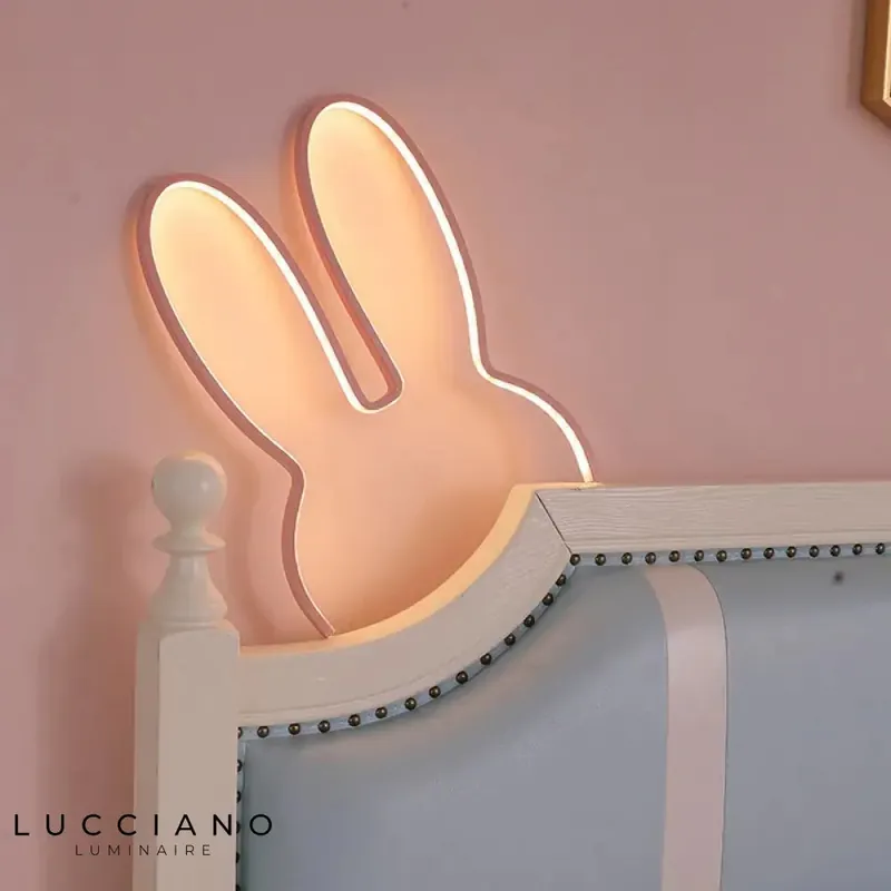 Pink Button Children's Wall Lamp
