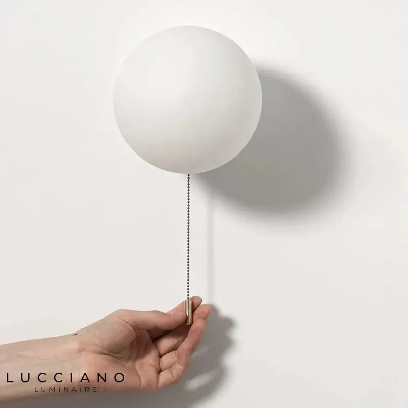 Children's pull-cord wall light