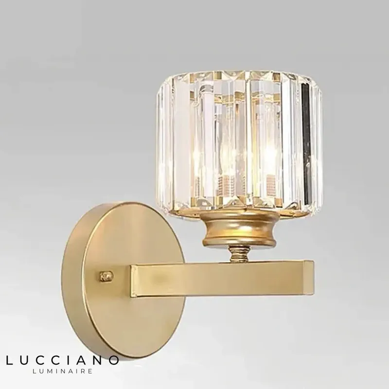 Art Deco Style Transparent Wall Sconce