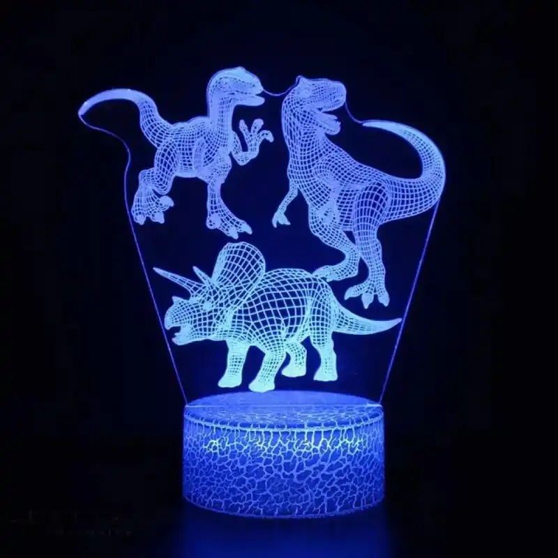 3D Dinosaur LED Night Light Lamp for Kids