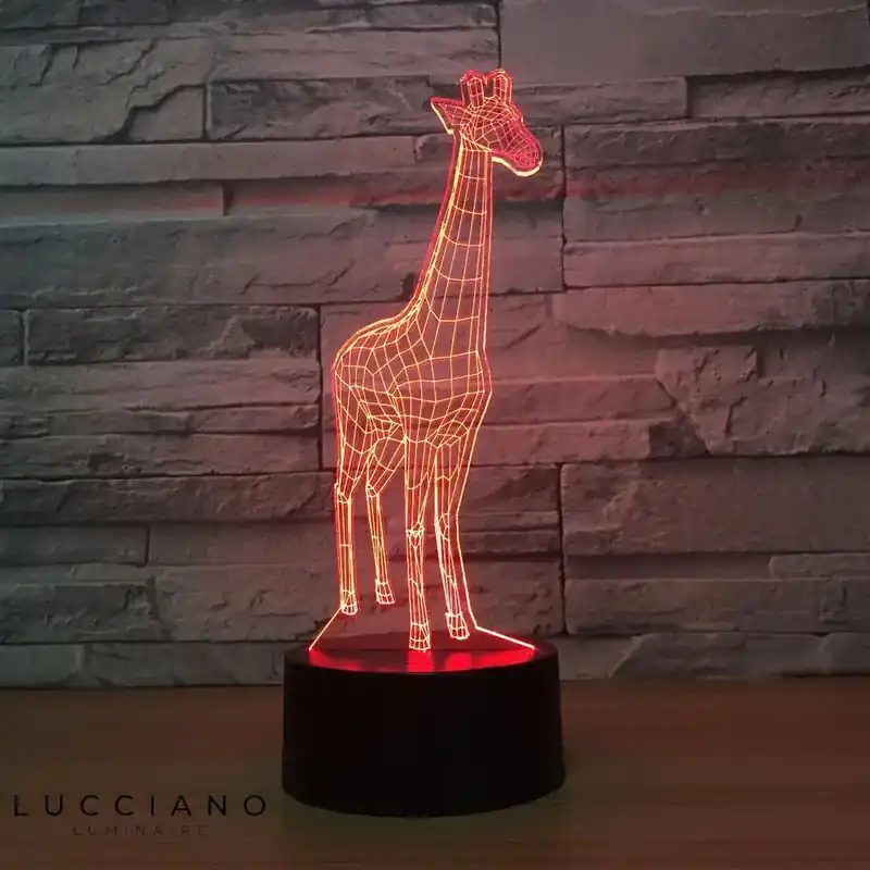 3D Giraffe Shape Touch LED Lamp