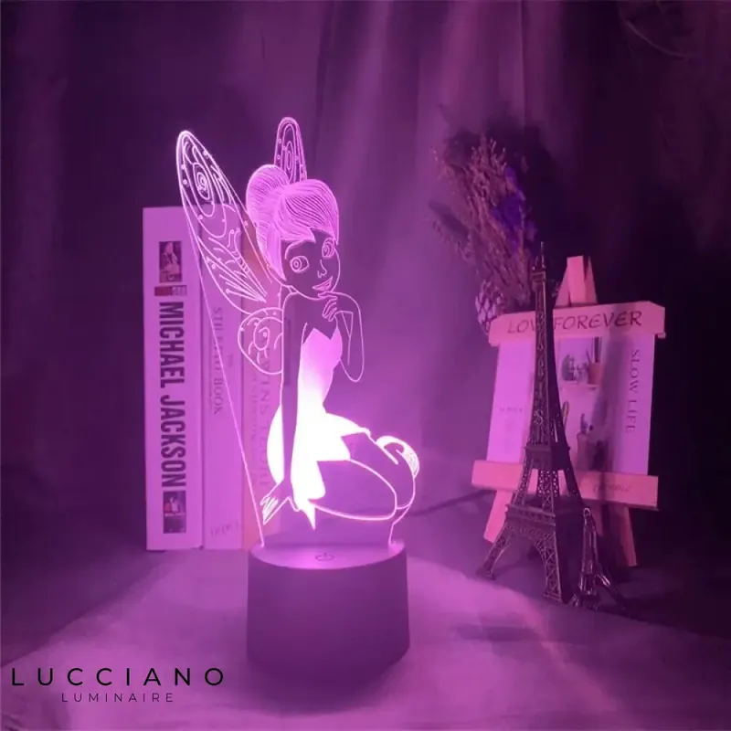 3D Fairy Bell Figurine LED Table Night Light