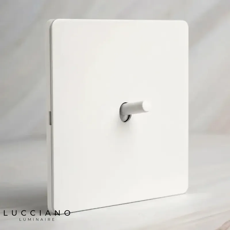 White lever: designer switch