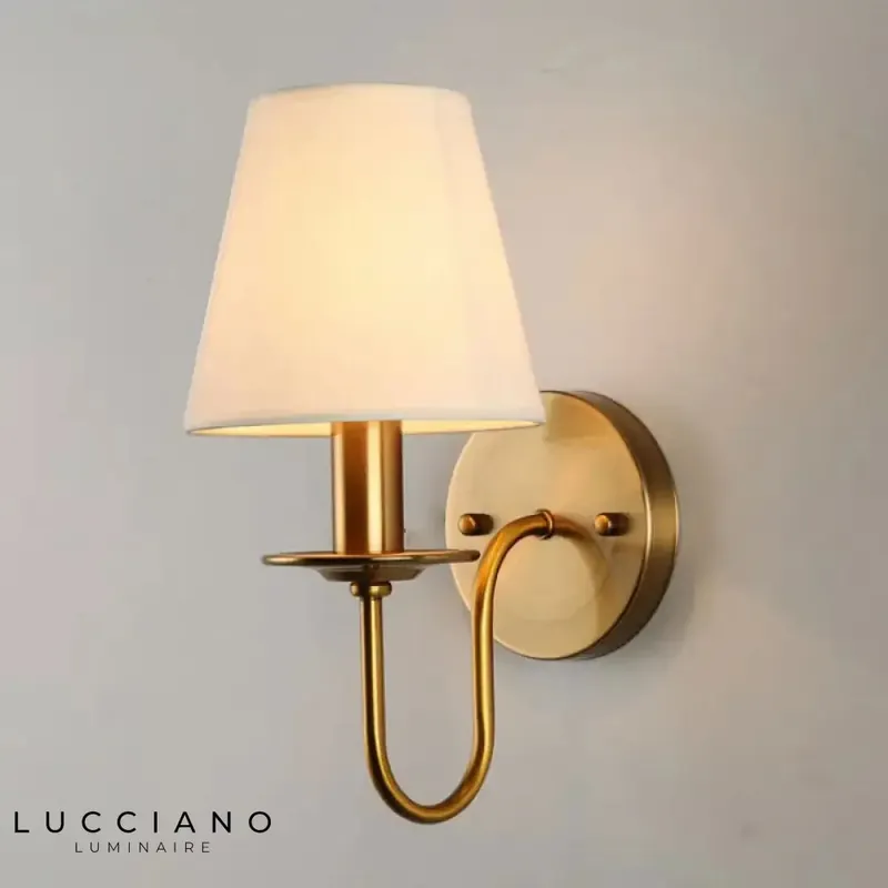 Romantic Beige Headboard Wall Sconce