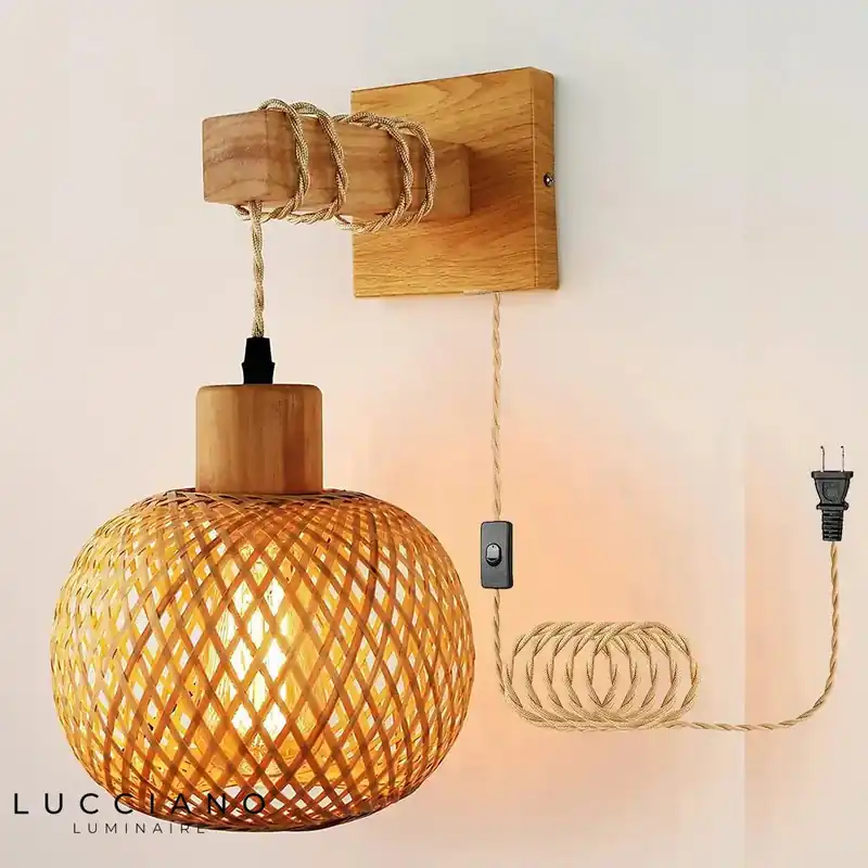 Wall Light Headboards with Japanese Plug