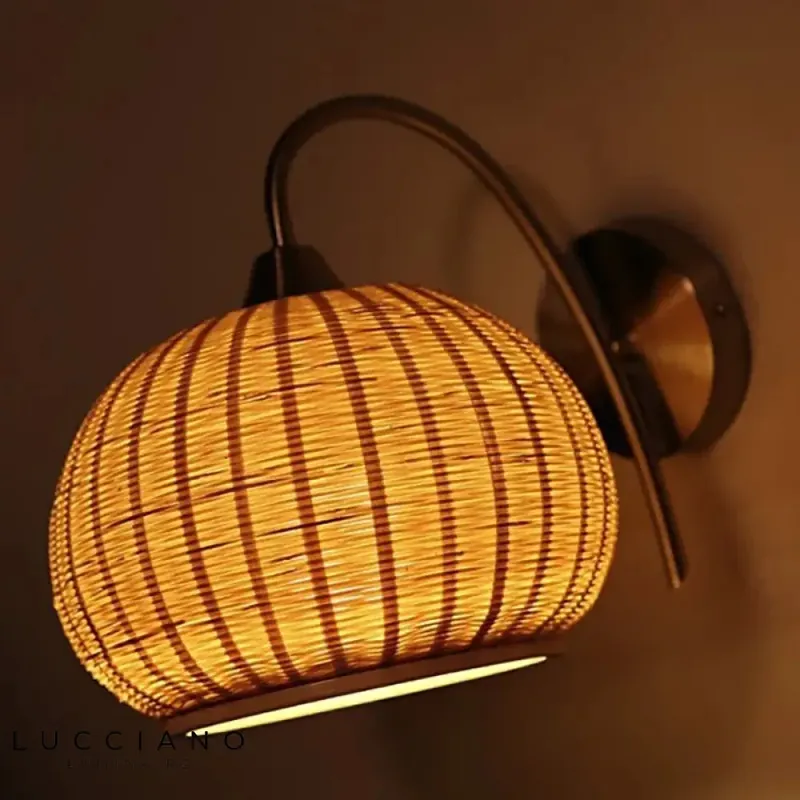 Wicker and Bamboo Wall Lights