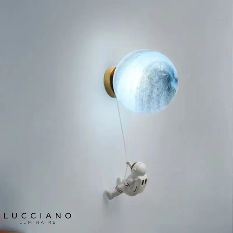 Blue Wall Light for Children's Room