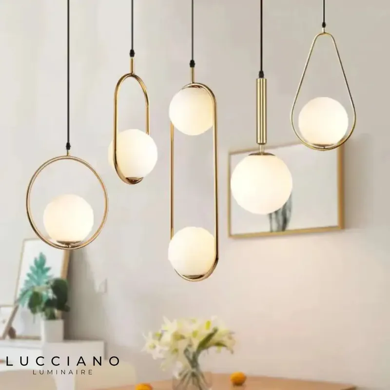 Bedroom suspension light fixture