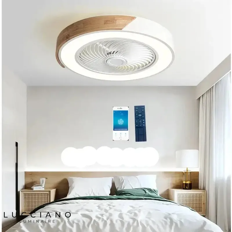 Ceiling fan light fixture for bedroom
