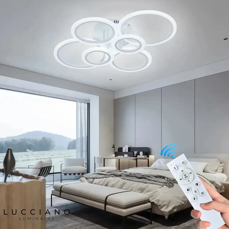 White bedroom light